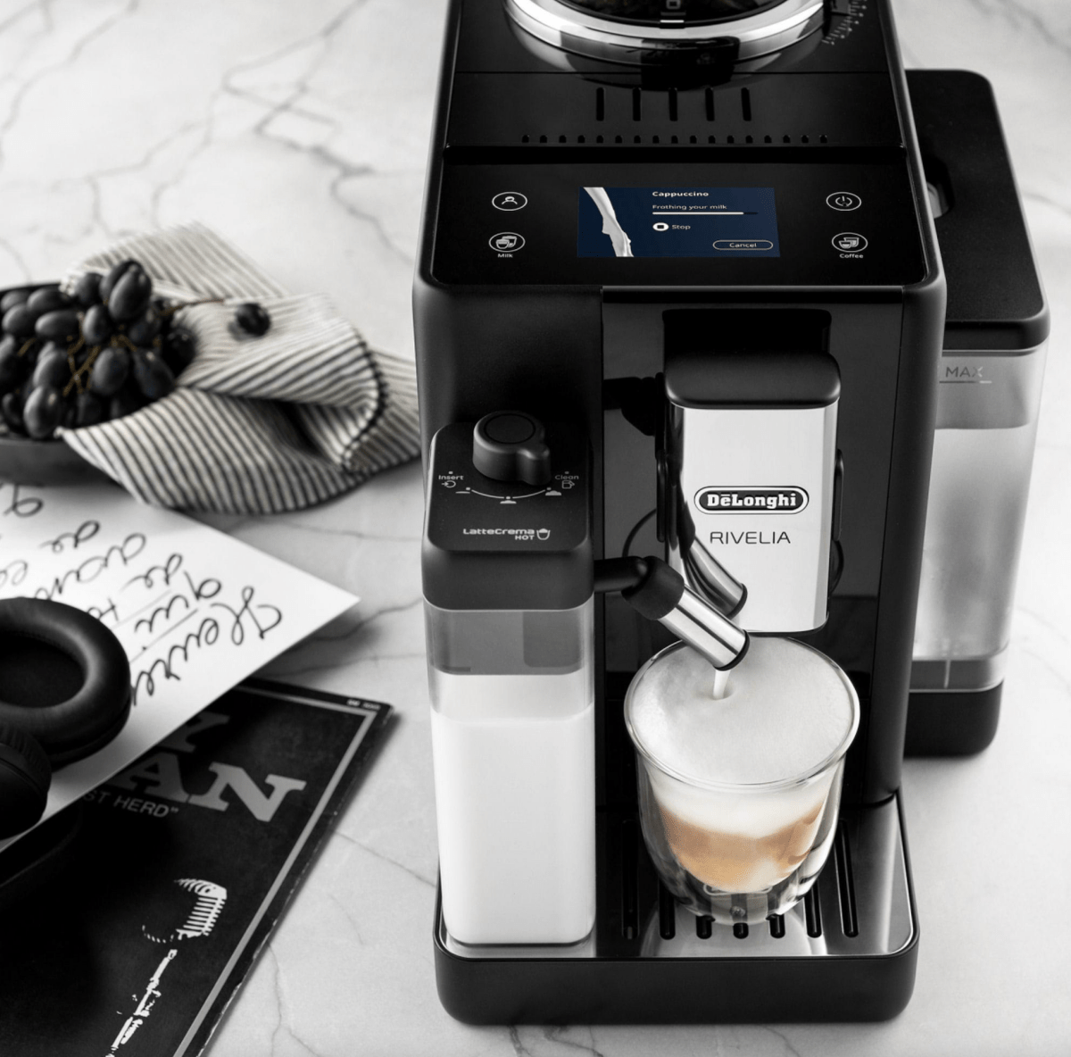 Delonghi Rivelia â€?Compact Bean-to-Cup Espresso Machine