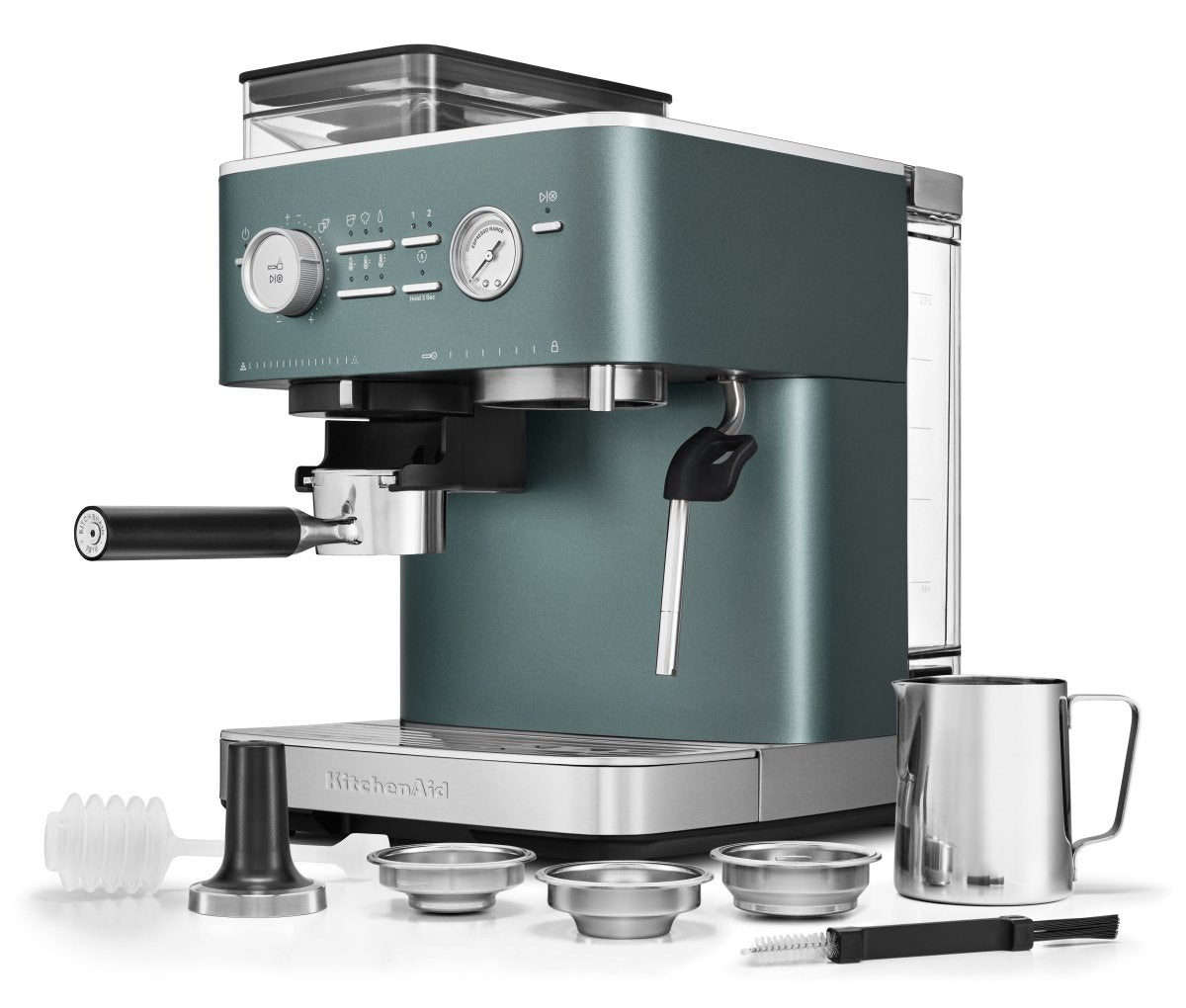 KitchenAid - Semi Automatic Espresso Machine with Burr Grinder - KES6551