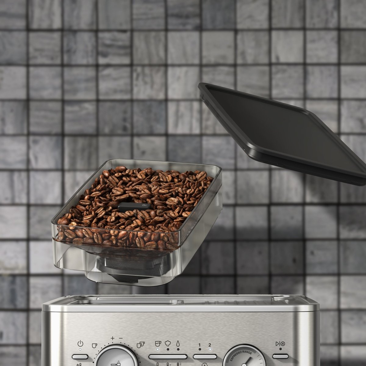 KitchenAid - Semi Automatic Espresso Machine with Burr Grinder - KES6551