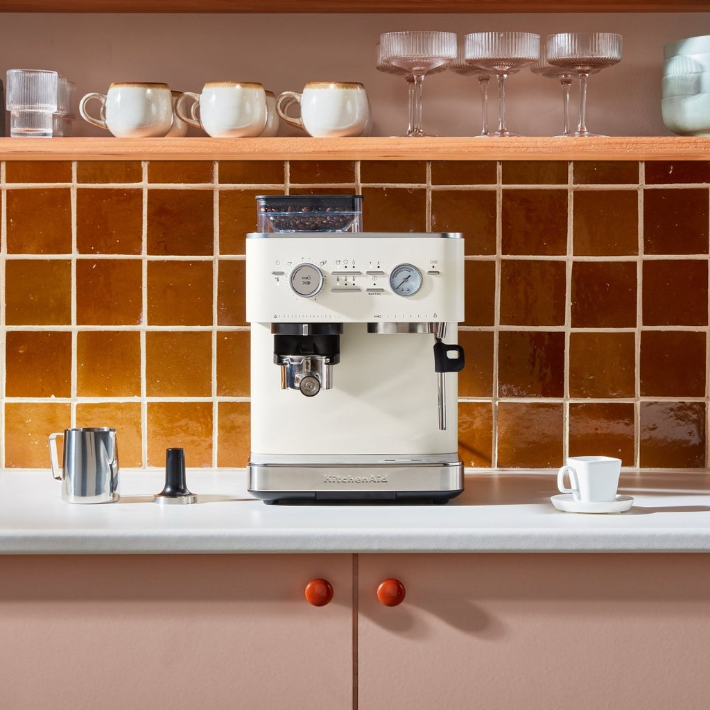 KitchenAid - Semi Automatic Espresso Machine with Burr Grinder - KES6551