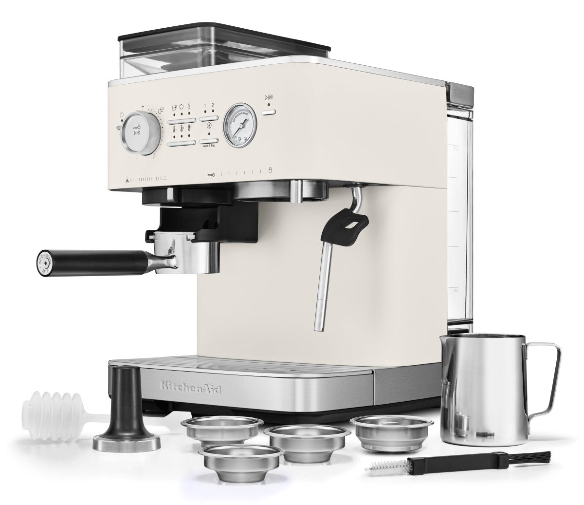 KitchenAid - Semi Automatic Espresso Machine with Burr Grinder - KES6551