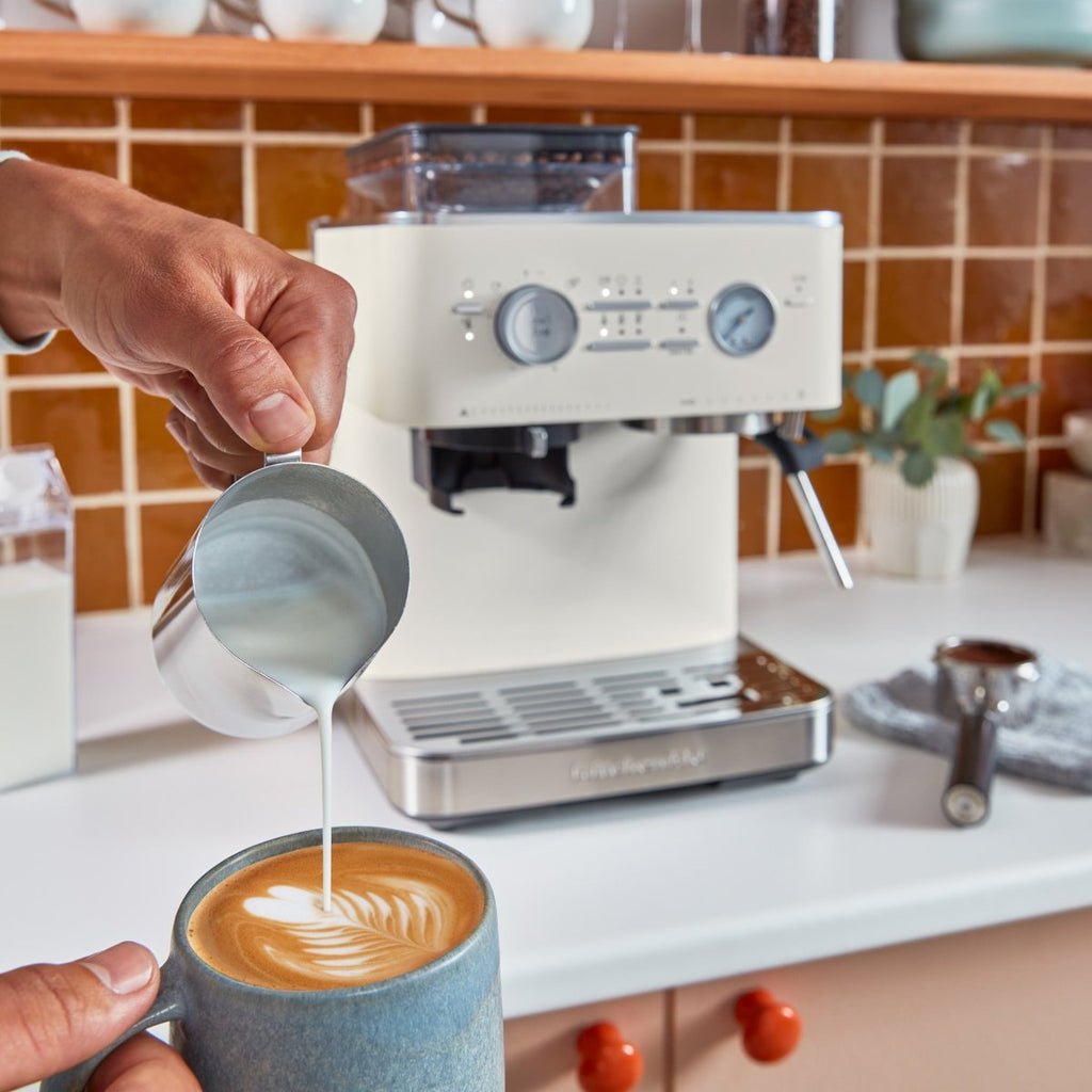 KitchenAid - Semi Automatic Espresso Machine with Burr Grinder - KES6551