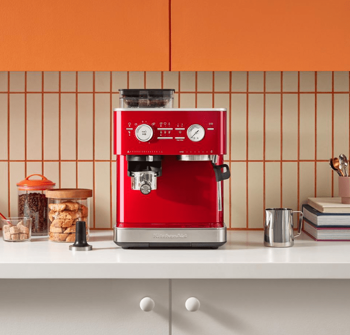 KitchenAid - Semi Automatic Espresso Machine with Burr Grinder - KES6551