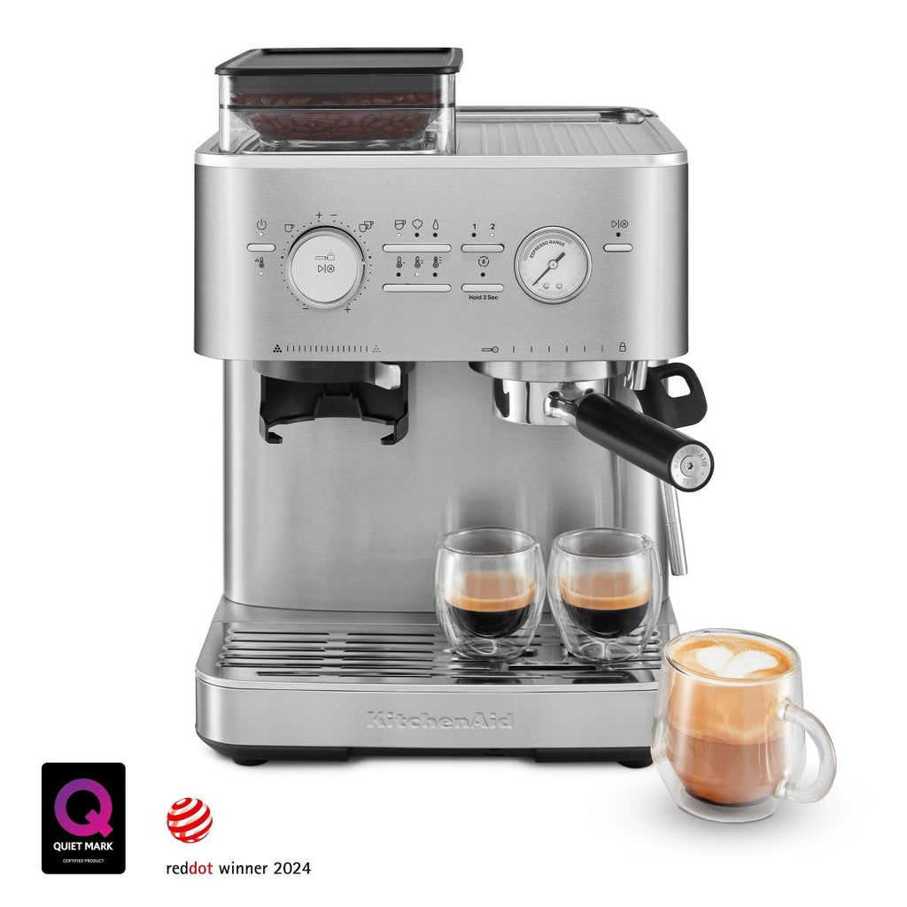 KitchenAid - Semi Automatic Espresso Machine with Burr Grinder - KES6551