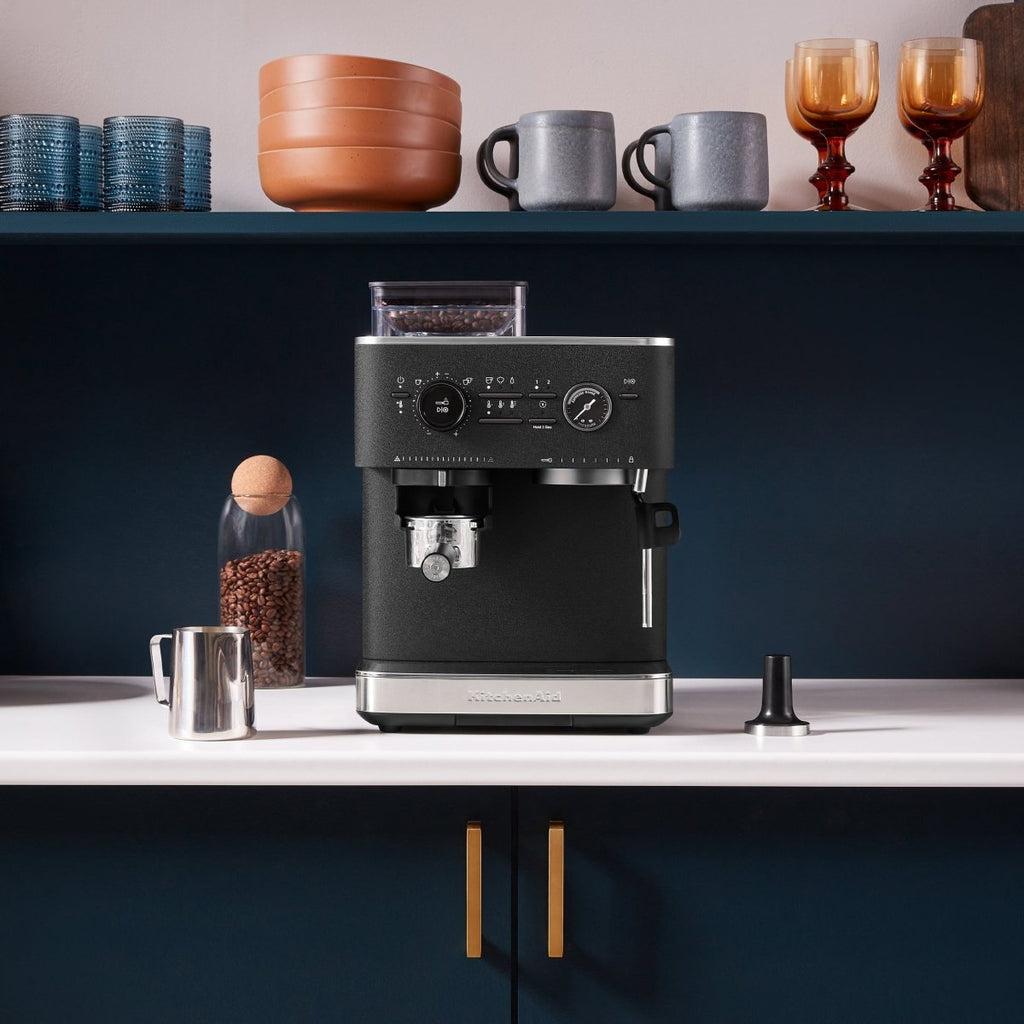 KitchenAid - Semi Automatic Espresso Machine with Burr Grinder - KES6551